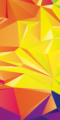 Blackout roller blind for window Colorful origami pattern
