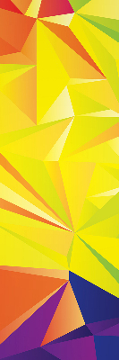 Blackout roller blind for window Colorful origami pattern