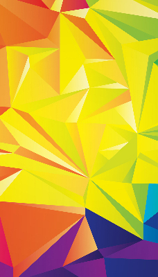 Blackout roller blind for window Colorful origami pattern