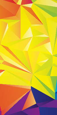 Blackout roller blind for window Colorful origami pattern