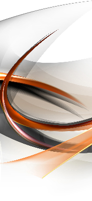 Fabric roller blind for window Orange line pattern