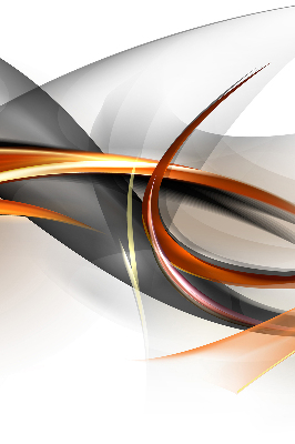 Fabric roller blind for window Orange line pattern