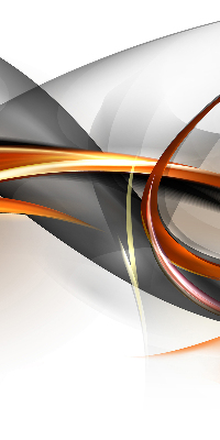 Fabric roller blind for window Orange line pattern