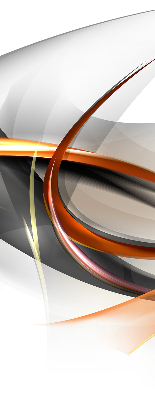 Fabric roller blind for window Orange line pattern