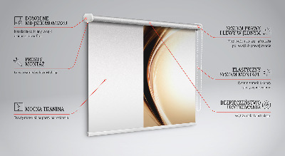 Blackout roller blind for window Metal