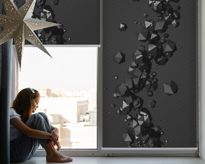 Fabric roller blind for window Falling lumps