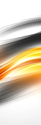 Blackout roller blind Orange waves