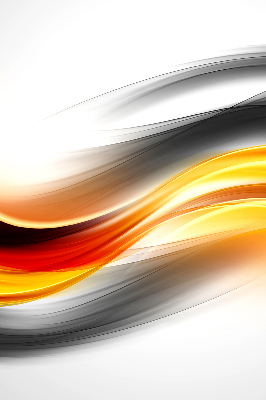 Blackout roller blind Orange waves