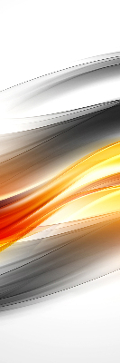 Blackout roller blind Orange waves