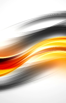Blackout roller blind Orange waves