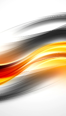 Blackout roller blind Orange waves