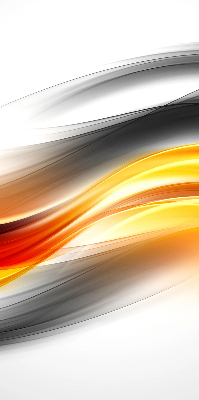 Blackout roller blind Orange waves