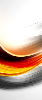Blackout roller blind Orange waves
