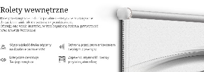 Blackout roller blind Orange waves