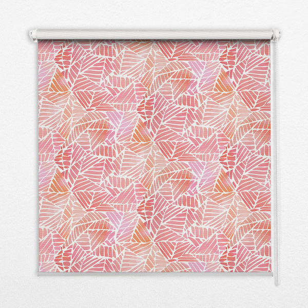 Blackout roller blind for window Striped triangles