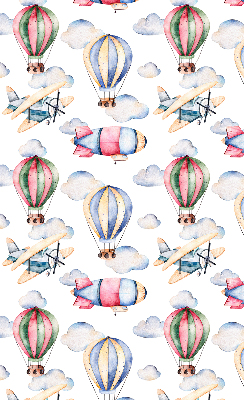 Fabric roller blind for window Airships and balloons