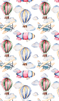 Fabric roller blind for window Airships and balloons