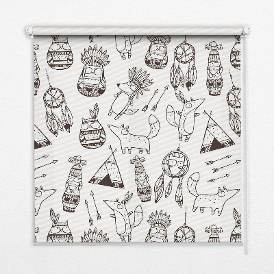 Blackout roller blind Drawn pictures