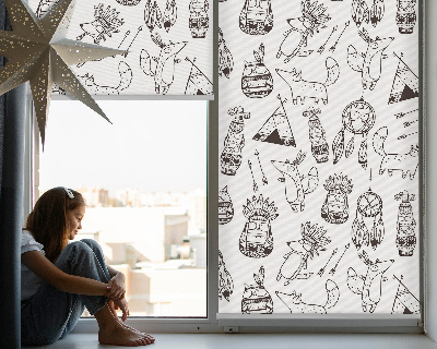 Blackout roller blind Drawn pictures