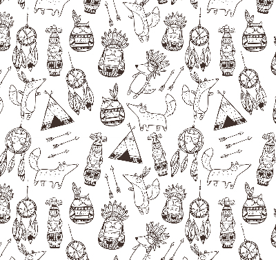 Blackout roller blind Drawn pictures