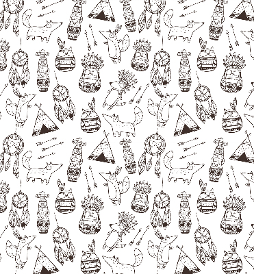 Blackout roller blind Drawn pictures