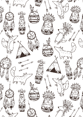 Blackout roller blind Drawn pictures