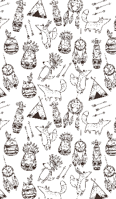 Blackout roller blind Drawn pictures