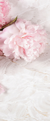 Fabric roller blind for window Flowers