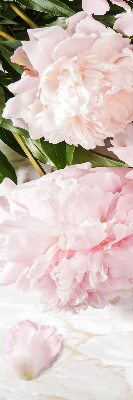 Fabric roller blind for window Flowers