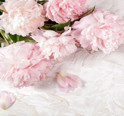 Fabric roller blind for window Flowers
