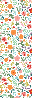Blackout roller blind Painted flowers