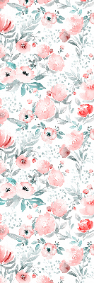 Blackout roller blind for window Pink poppy