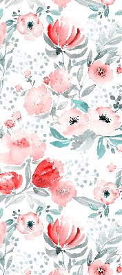 Blackout roller blind for window Pink poppy