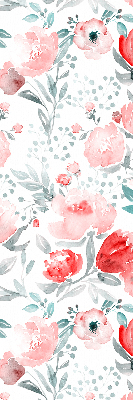 Blackout roller blind for window Pink poppy