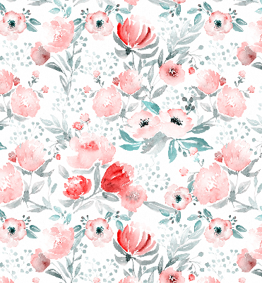 Blackout roller blind for window Pink poppy