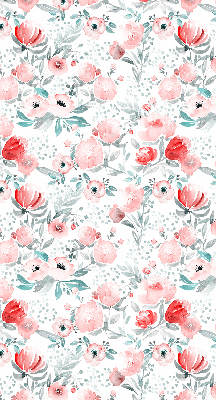 Blackout roller blind for window Pink poppy