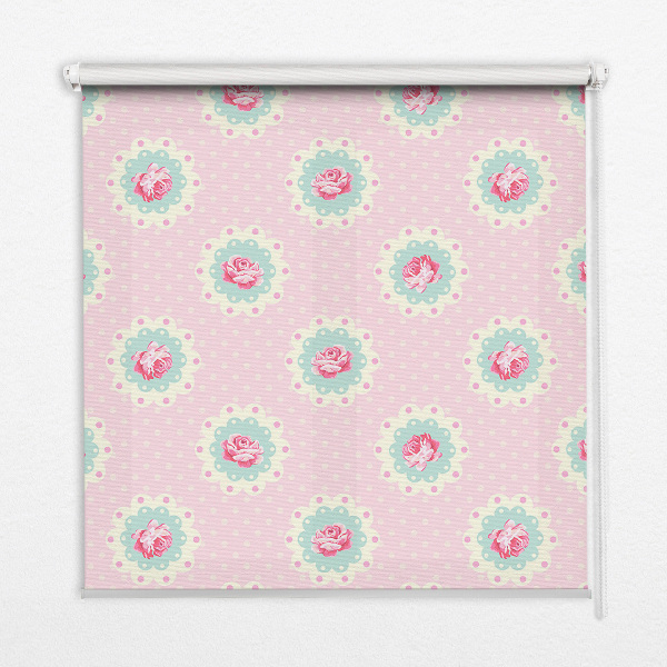 Blackout roller blind Roses