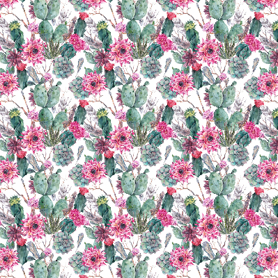 Blackout roller blind for window Cactus flower