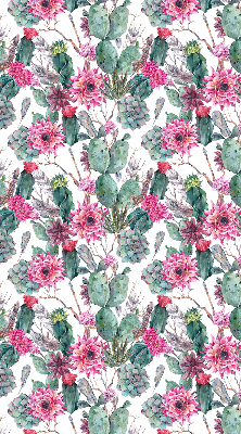 Blackout roller blind for window Cactus flower