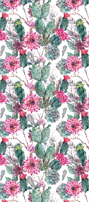 Blackout roller blind for window Cactus flower