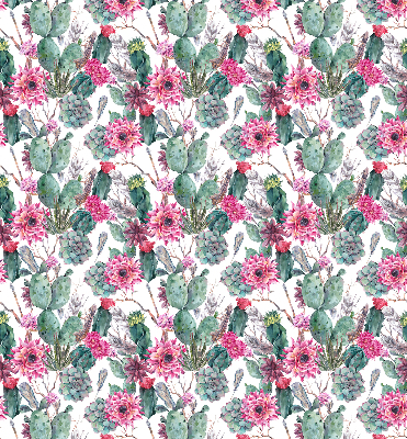 Blackout roller blind for window Cactus flower