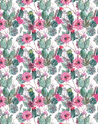Blackout roller blind for window Cactus flower