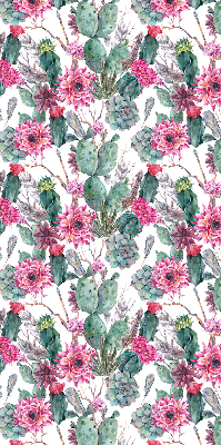 Blackout roller blind for window Cactus flower
