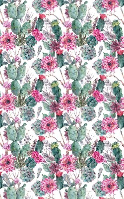 Blackout roller blind for window Cactus flower