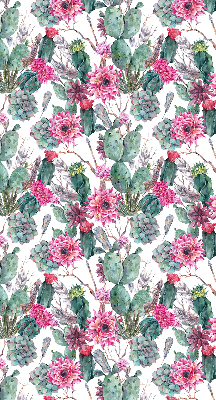 Blackout roller blind for window Cactus flower