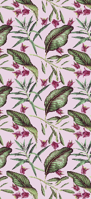 Blackout roller blind Tropical leaves