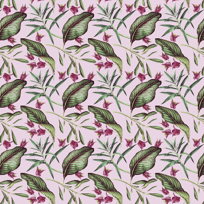 Blackout roller blind Tropical leaves