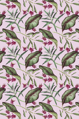 Blackout roller blind Tropical leaves