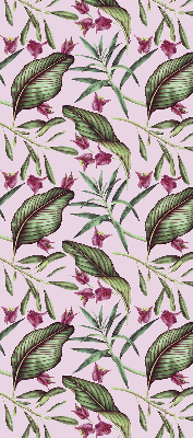 Blackout roller blind Tropical leaves