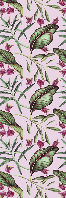 Blackout roller blind Tropical leaves